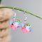 peacock handmade fair trade ceramic earrings guatemalan accessory