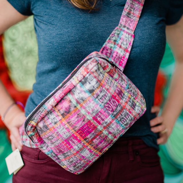 Festival Fanny Pack Corte Handmade Crossbody Purse Guatemalan Accessories Ethical Handbag