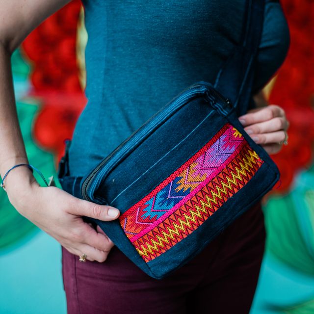 festival fanny pack tipico handmade purse guatemalan accessories fair trade handbag