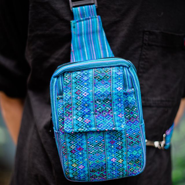 Explorer Bag Handmade Cotton Purse Crossbody Fair Trade Guatemalan