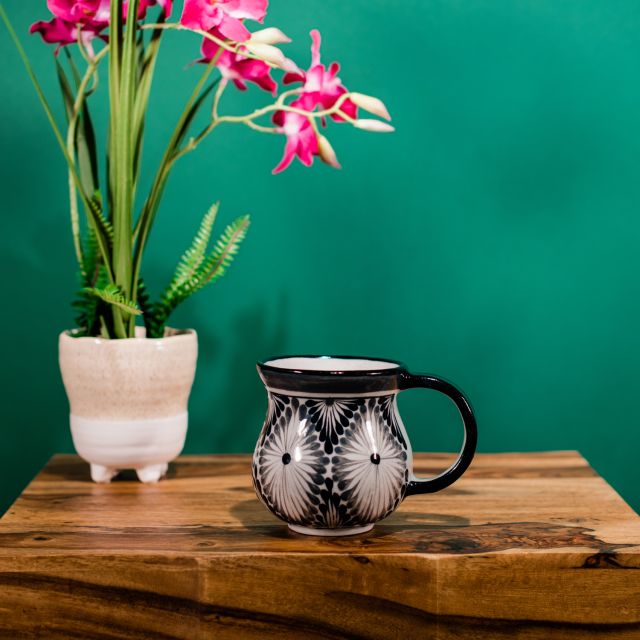 Gris Gray Coffee Cup Mug Ceramic Fair Trade Guatemalan Handmade