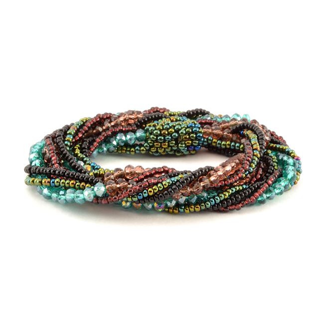 crystal wrap fair trade bracelet neckalce handmade guatemalan