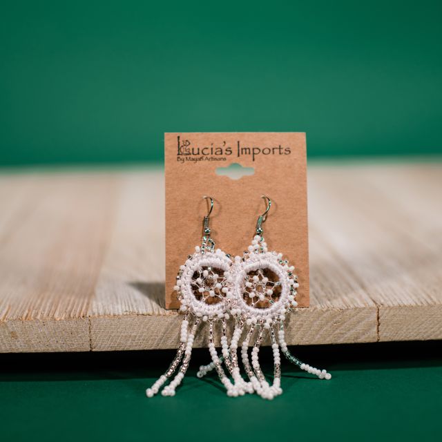 Dream Catcher Earring Beaded Handmade Fair Trade Accessory Ethical