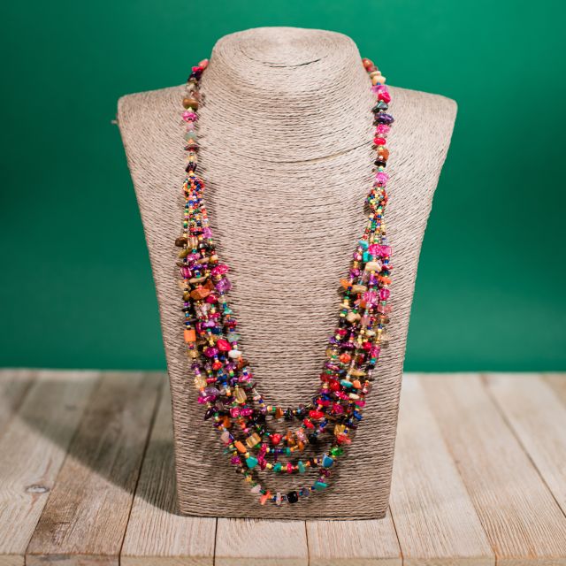 Fiesta Multi Strand Necklace Handmade Guatemalan Fair Trade