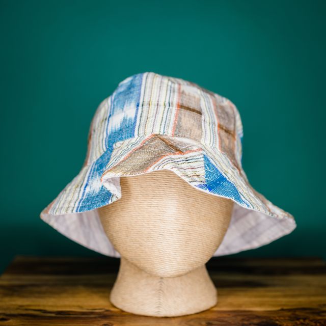 Ikat cotton guatemalan fair trade adult hat handmade accessories