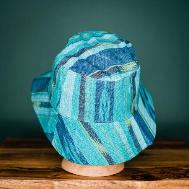 Ikat cotton guatemalan fair trade adult hat handmade accessories
