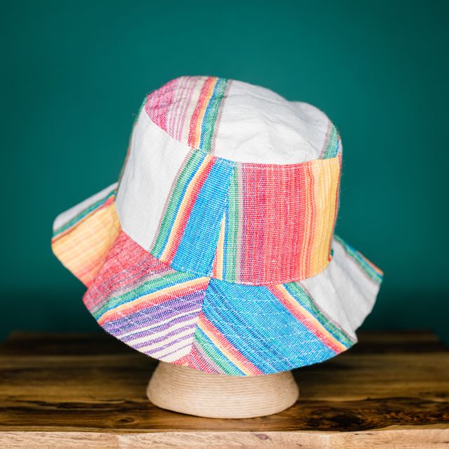 Ikat cotton guatemalan fair trade adult hat handmade accessories