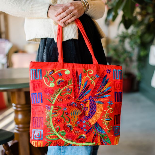 wild bird tote bag