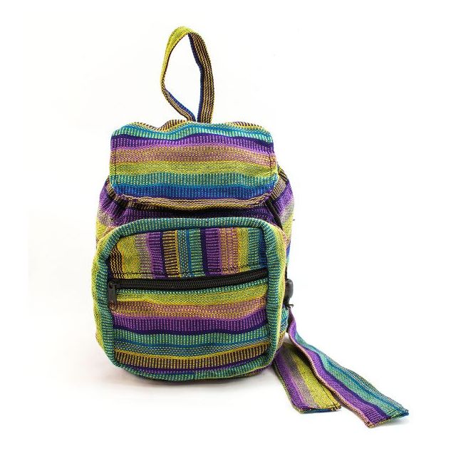 Fair Trade Handmade Guatemalan Ikat Mini Backpack