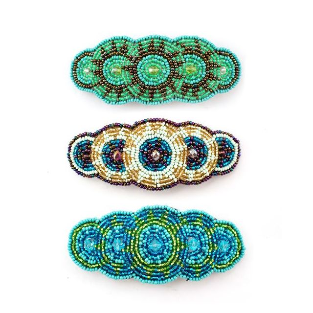 Beaded Fair Trade Crystal Barrette