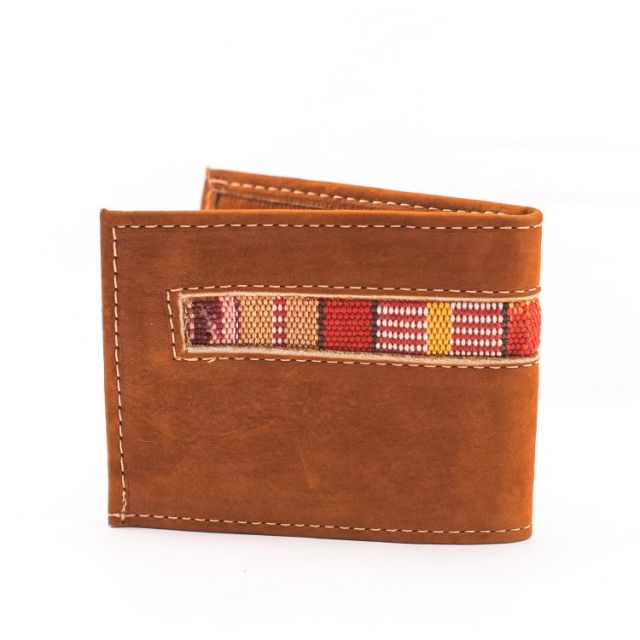 Guatemalan fair trade leather wallet