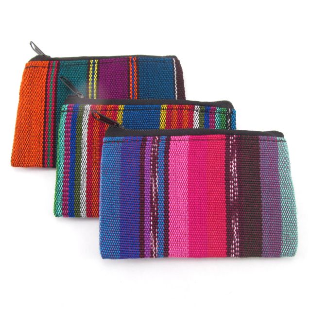 Fair Trade Handmade Guatemalan Ikat Coin Bag