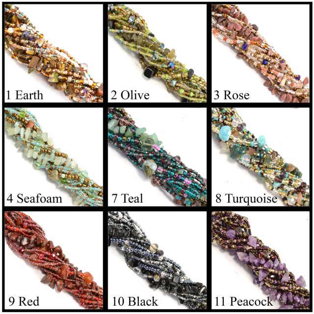 Fair Trade Handmade Guatemalan Small Rock Candy Magnetic Bracelet