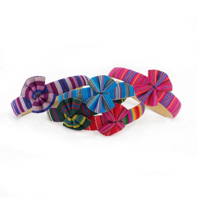 Lucia's Imports Fair Trade Handmade Guatemalan Headband with Bow
