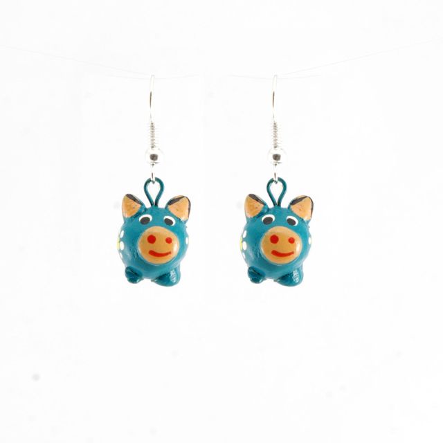 Lucia's Imports Fair Trade Handmade Guatemalan Ceramic Earrings