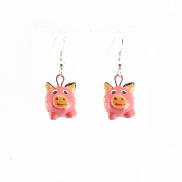 Lucia's Imports Fair Trade Handmade Guatemalan Ceramic Earrings