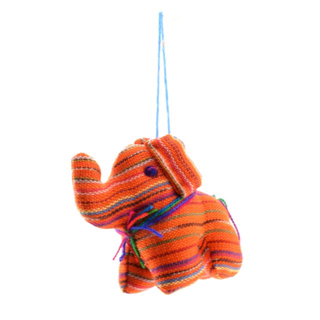 Guatemalan fabric ornaments elephant
