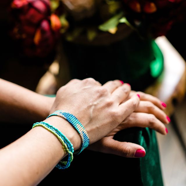 Fair Trade Handmade Guatemalan Beaded Trio of Hope Bracelet