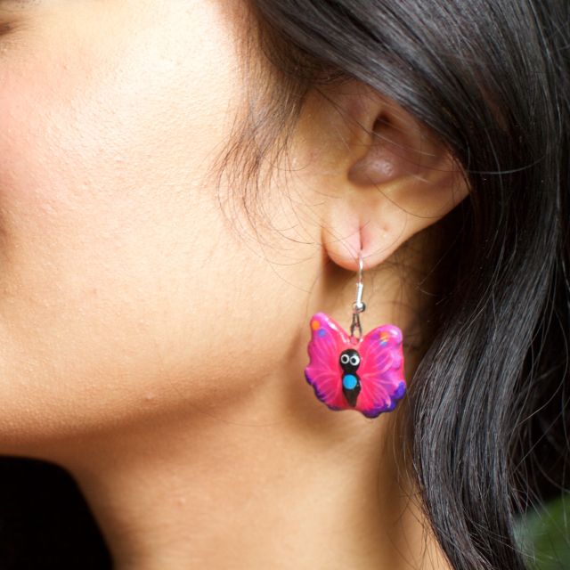 Lucia's Imports Fair Trade Handmade Guatemalan Ceramic Earrings