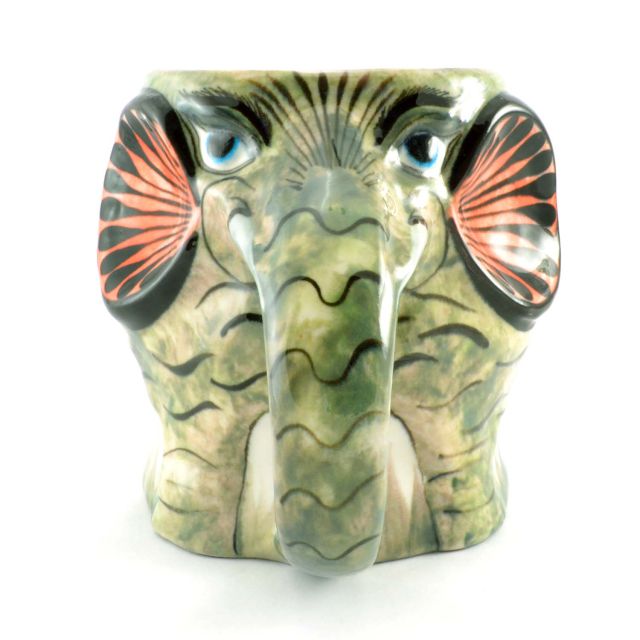 Lucia's Imports Fair Trade Handmade Ceramic Elephant Mug from Guatemala