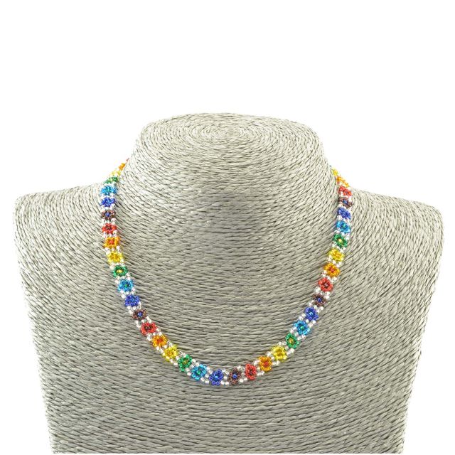 rainbow, pride, fair trade, necklace, jewelry, guatemala