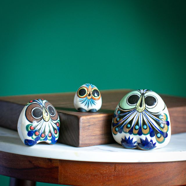 Guatemalan fair trade ceramic owl
