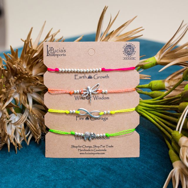 Guatemalan String Charm Bracelets Fair Trade Inspiration