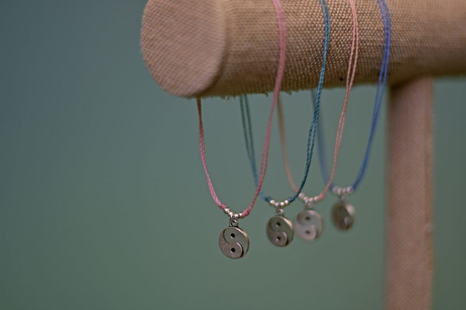 Yin Yang String Bracelet Guatemalan Fair Trade Stackables