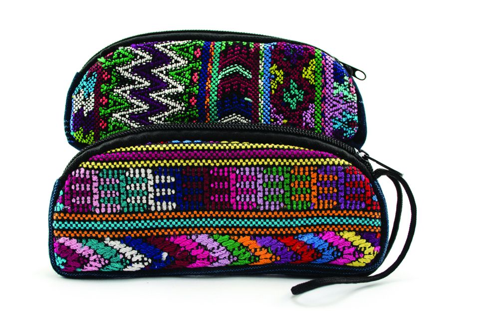 Fair Trade upcycled padded eyeglass case guatemala