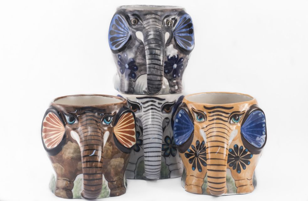 Lucia's Imports Fair Trade Handmade Ceramic Elephant Mug from Guatemala